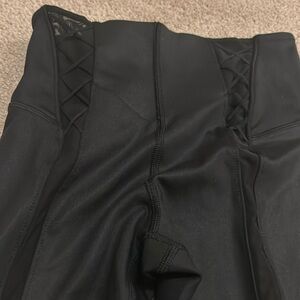 Leggings with sheer cross detailing. Like new! Worn twice!